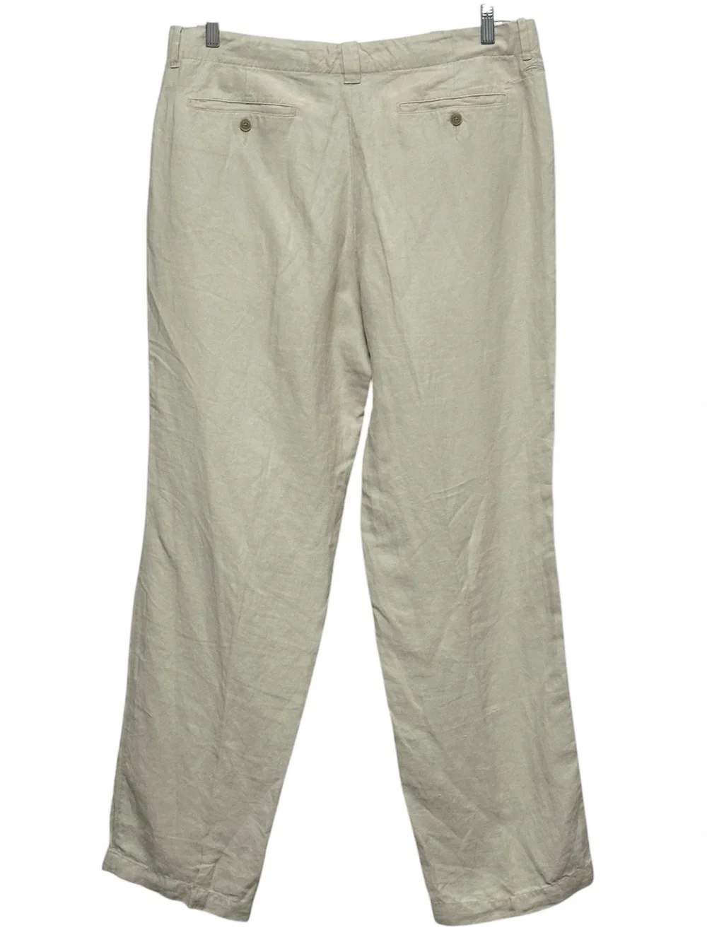Tommy Bahama Men's Cream Linen & Silk Blend Chinos Resort Vacation Size 36x32